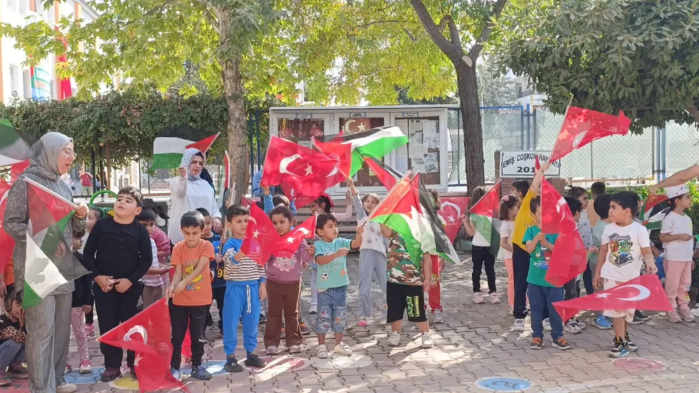 Gül Anaokulu’ndan Filistin’e Destek Etkinliği