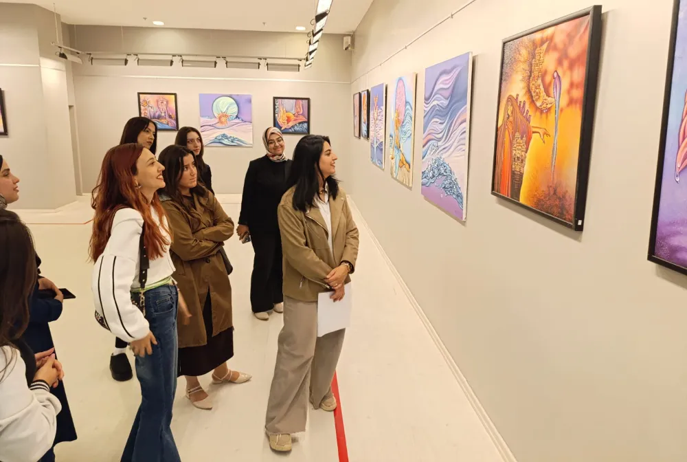 GAÜN Güzel Sanatlar Fakültesi Öğrencilerinden SANKO Sanat Galerisine Ziyaret