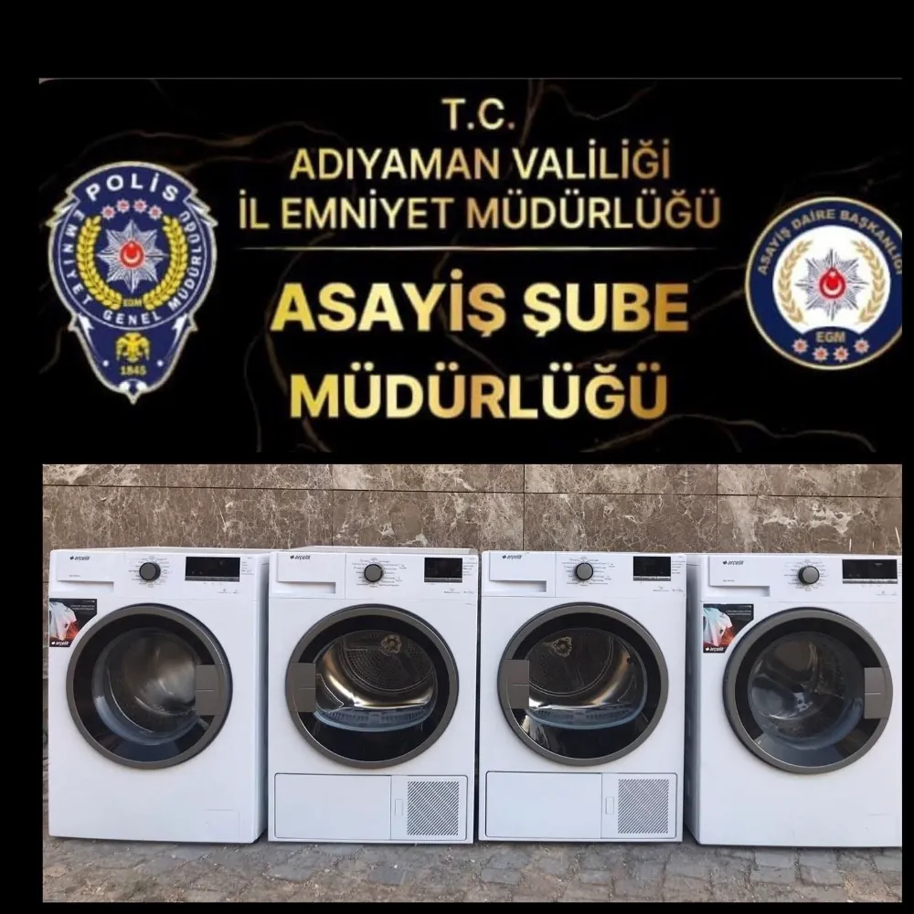 Adıyaman Emniyet Müdürlüğü kamu malını çalan Hırsızlara Göz Açtırmadı!